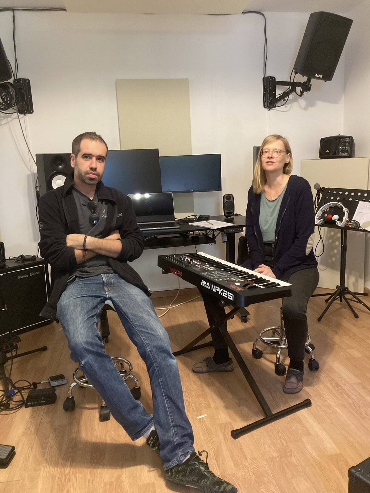 Session de travail au studio