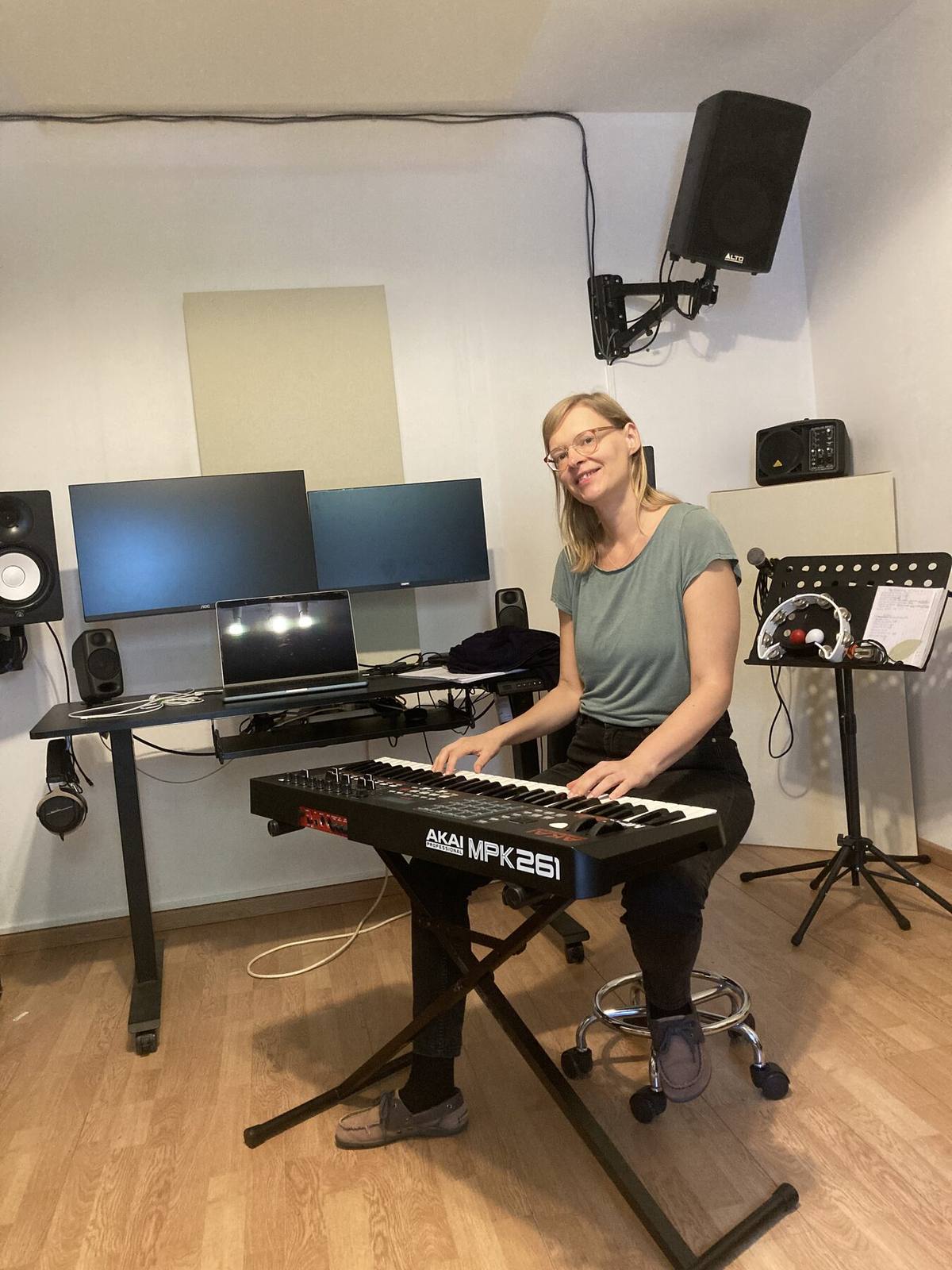 Élève au clavier MIDI Akai